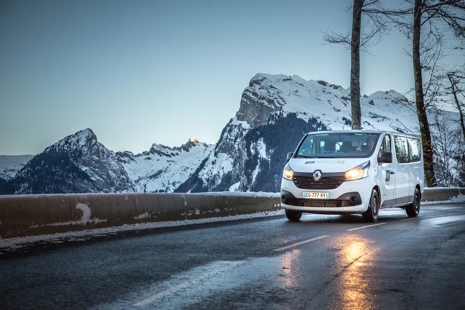 Transport Go Massif : le paysage enneigé